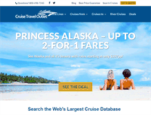 Tablet Screenshot of cruisetraveloutlet.com